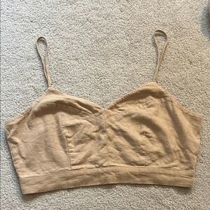 Universal thread linen Crop Top